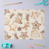 Papier Mousseline Christmas Cookie Tissue Paper (Artisanat)