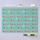 Papier Mousseline Christmas Dachshund (Artisanat)