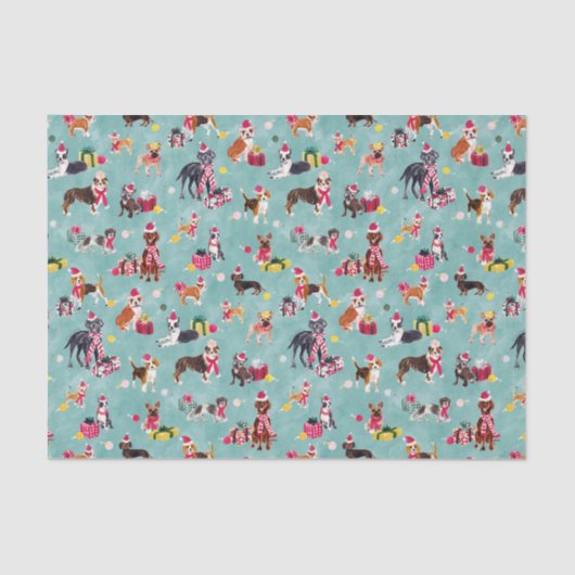 PAPIER MOUSSELINE CHRISTMAS DOG CUTENESS (Recto)