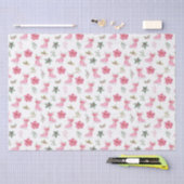 Papier Mousseline Christmas Floral Pink Ice Skates (Artisanat)