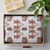 Papier Mousseline Christmas Gingerbread Cookhouse People (Cadeau)