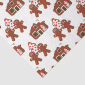 Papier Mousseline Christmas Gingerbread Cookhouse People (Détail)