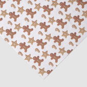 Papier Mousseline Christmas Gingerbread Cookie Pattern (Détail)