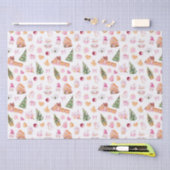 Papier Mousseline Christmas Gingerbread Pink (Artisanat)