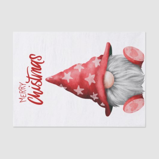 Papier Mousseline Christmas Gnome (Recto)