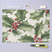 Papier Mousseline Christmas Holly Berry (Artisanat)