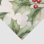 Papier Mousseline Christmas Holly Berry (Détail)