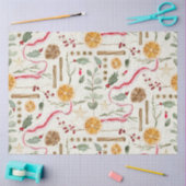 Papier Mousseline Christmas Holly Berry Cinnamon Orange Decoupage (Artisanat)