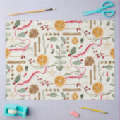 Papier Mousseline Christmas Holly Berry Cinnamon Orange Decoupage (Artisanat)