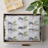 Papier Mousseline Christmas Holly Hedgehog (Cadeau)