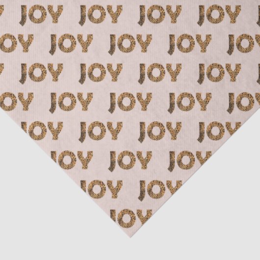 Papier Mousseline Christmas Joy Leopard Pattern (Détail)