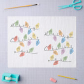 Papier Mousseline Christmas Lights in Sign Language (Artisanat)