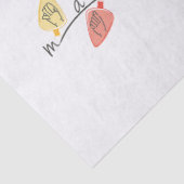 Papier Mousseline Christmas Lights in Sign Language (Détail)