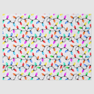 Papier Mousseline Christmas Lights In The Snow