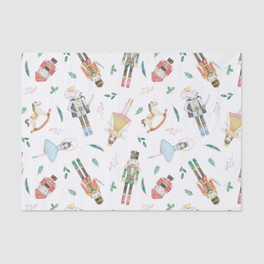 Papier Mousseline Christmas Nutcracker Suite Wrapping Paper (Recto)