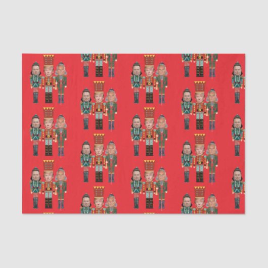 Papier Mousseline Christmas Nutcracker Trump Kennedy  (Recto)