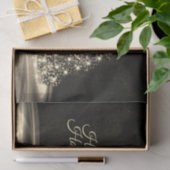 Papier Mousseline Christmas Party Golden Shiny Tree Winter Black (Cadeau)