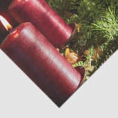 Papier Mousseline Christmas Party Red Candles Winter Holidays (Détail)