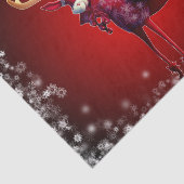 Papier Mousseline Christmas Party Red Reindeer Winter Holidays (Détail)