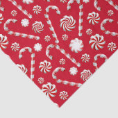 Papier Mousseline Christmas Peppermint | Candy Swirl Holiday Pattern (Détail)