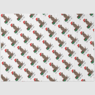 Papier Mousseline Christmas Père Noël Chocolat Labrador Retriever Dr