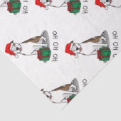 Papier Mousseline Christmas Père Noël Pit Bull (lt brindle white 3)  (Détail)