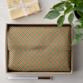 Papier Mousseline Christmas Red and Green Plaid (Cadeau)
