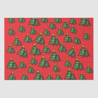 Papier Mousseline Christmas Red Tissue Paper
