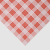 Papier Mousseline Christmas Red White Gingham (Détail)