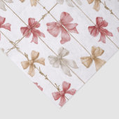 Papier Mousseline Christmas Ribbon Grid Pattern (Détail)