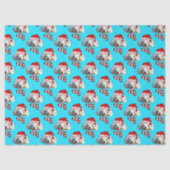 Papier Mousseline Christmas Santa Dog Custom Photo Pattern (Recto)