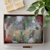 Papier Mousseline Christmas Splatter / White Bursts  (Cadeau)