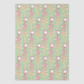 Papier Mousseline Christmas Star Pale Green  (Recto)