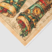 Papier Mousseline Christmas Stocking Steampunk Vibe BL3 Decoupage (Détail)
