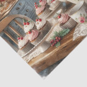 Papier Mousseline Christmas Tea Time with Cupcakes (Détail)
