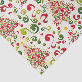Papier Mousseline Christmas Tree Swirls (Détail)