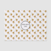 Papier Mousseline Christmas Western Stars Texte blanc (Recto)