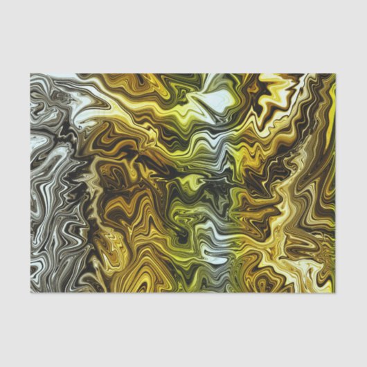 Papier Mousseline Chrome Liquide Metallic Gold Cool Party (Recto)