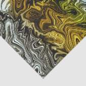 Papier Mousseline Chrome Liquide Metallic Gold Cool Party (Détail)