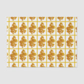 Papier Mousseline Chrysanthème jaune (Recto)