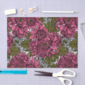Papier Mousseline Chrysanthème rose (Artisanat)