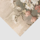 Papier Mousseline Chrysanthèmes, Découpage (Détail)