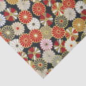 Papier Mousseline Chrysanthèmes d'or de Falln (Détail)