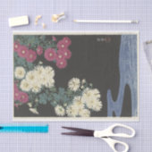 Papier Mousseline Chrysanthèmes et eau courante par Ohara Koson (Artisanat)