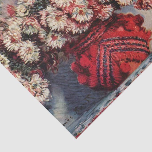 Papier Mousseline Chrysanthèmes par Claude Monet (Détail)