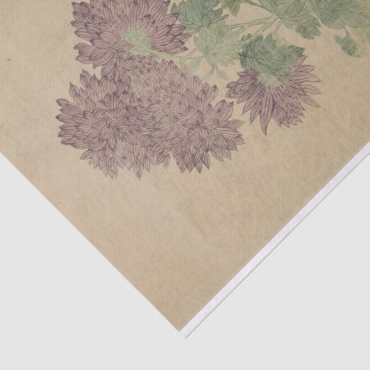 Papier Mousseline Chrysanthèmes par Ma Yuanyu (Détail)
