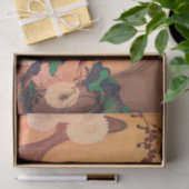 Papier Mousseline Chrysanthèmes par un ruisseau avec des rochers (17 (Cadeau)