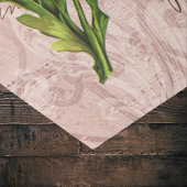 Papier Mousseline Chrysanthèmes rose vintage Luna Moth Ephemera