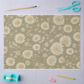 Papier Mousseline Chrysanthemum fleur vintage éphémère motif (Artisanat)