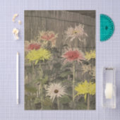 Papier Mousseline Chrysanthemums by Ogawa Kazumasa (Artisanat)